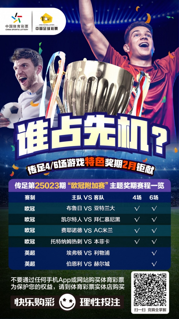  誰占先機？！傳足特色獎期第25023期聚焦歐冠附加賽