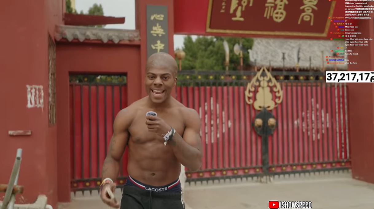  光頭造型！Speed中國(guó)行來(lái)到鄭州少林寺，上香拜佛學(xué)功夫