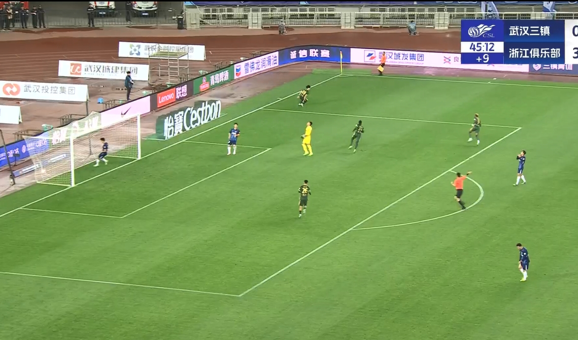  18歲王鈺棟中超處子球！三鎮(zhèn)后防白給，浙江半場4-0領(lǐng)先