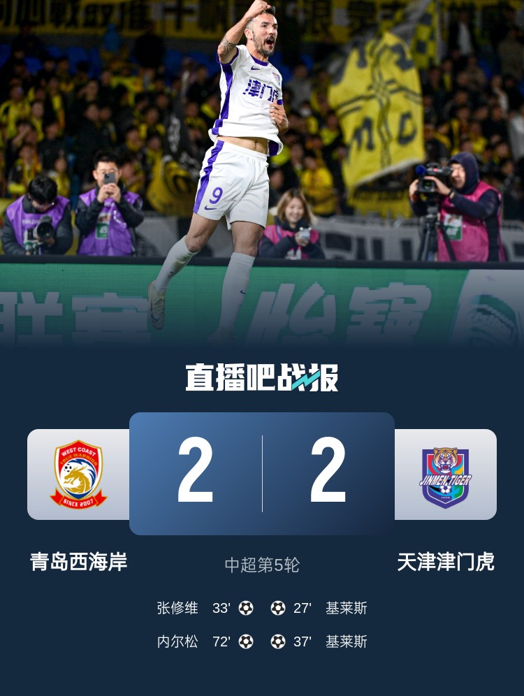  津媒：津門虎只踢了半場好球，9天3賽凸顯體能及板凳深度不足