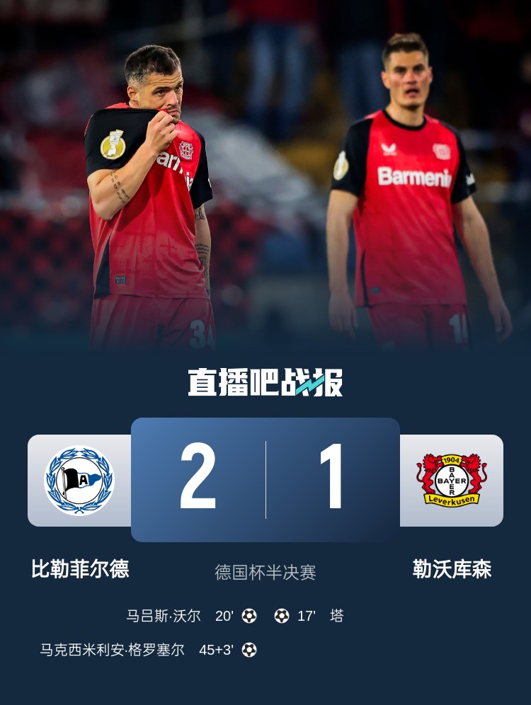  比勒菲爾德是史上第4支晉級德國杯決賽的德丙球隊(duì)，此前3隊(duì)未奪冠